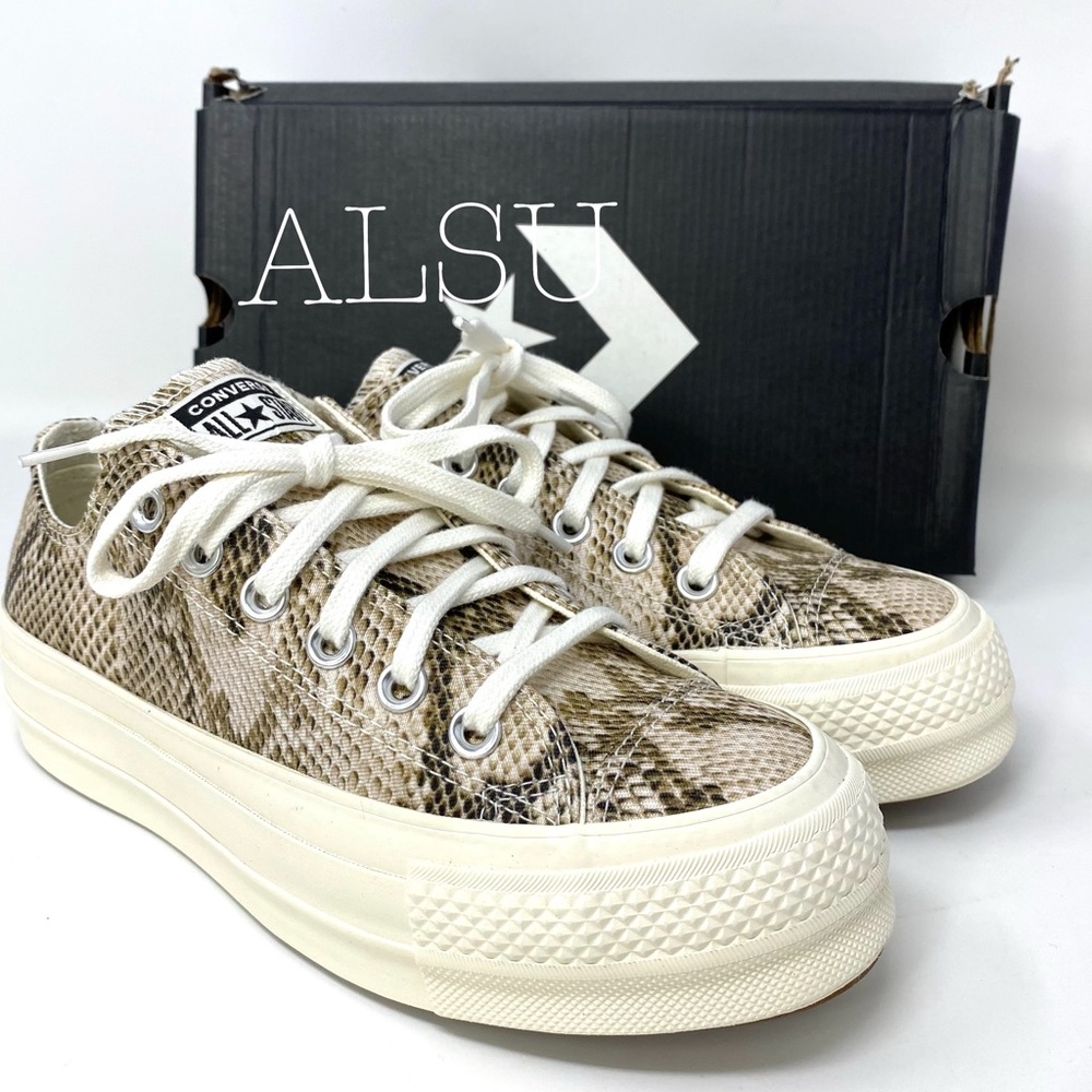 Converse Ctas Lift OX Egret Platform W 564677c - Picture 5 of 11